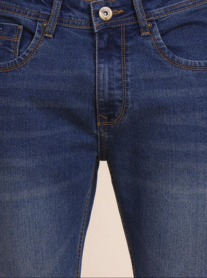 Denim Blue Washed Urban Fit Jeans | Greenfibre