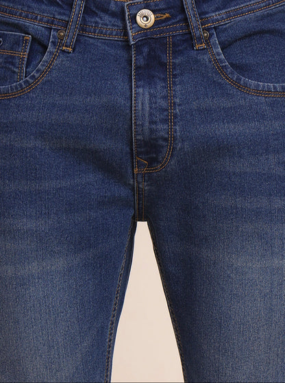 Denim Blue Washed Urban Fit Jeans | Greenfibre