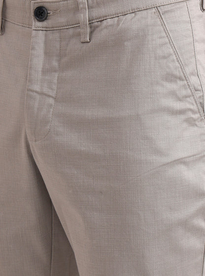 Light Pista Solid Neo Fit Casual Trouser | Greenfibre