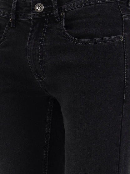 Charcoal Grey Washed Narrow Fit Jeans | Greenfibre