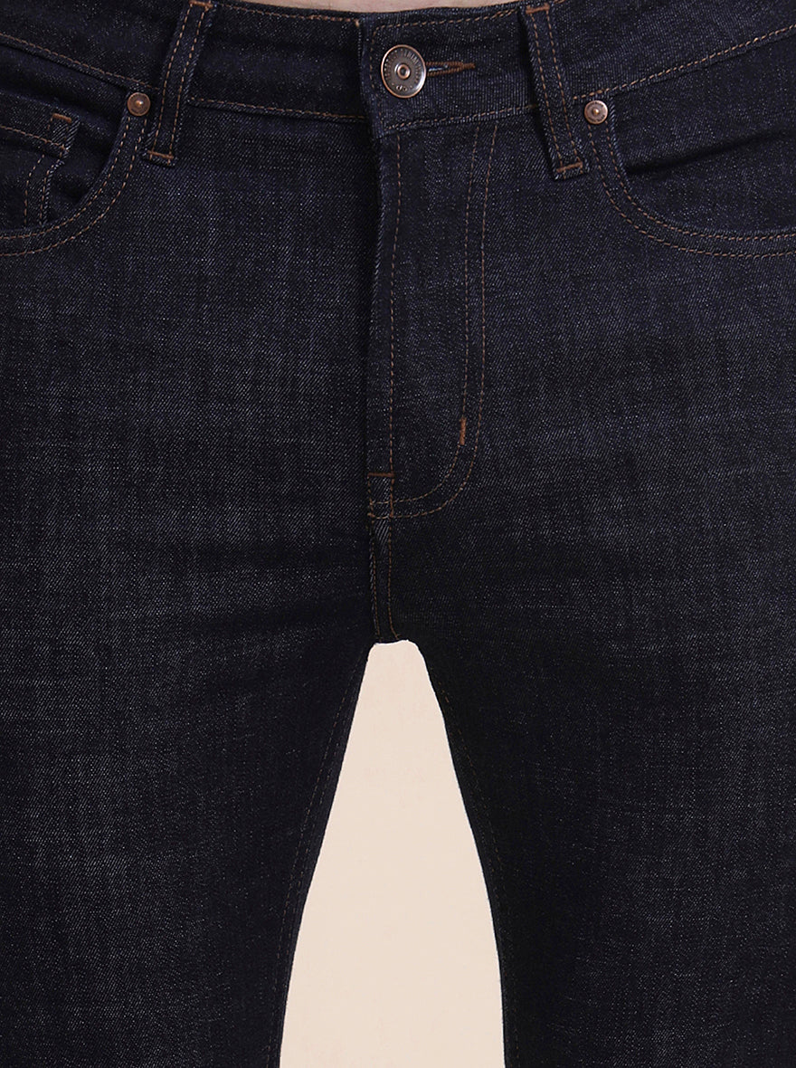 Raw Blue Washed Rider Fit Jeans | JadeBlue