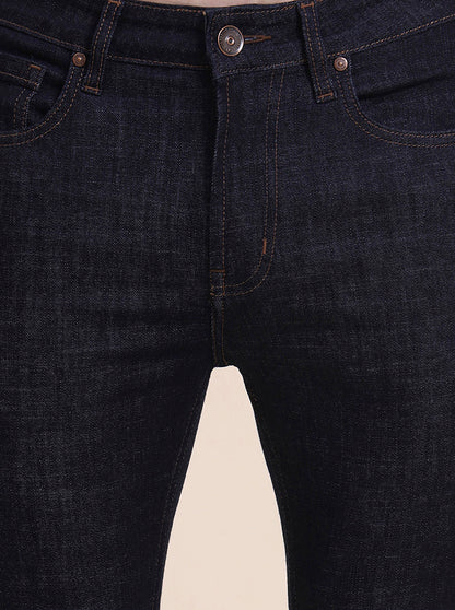 Raw Blue Washed Rider Fit Jeans | JadeBlue