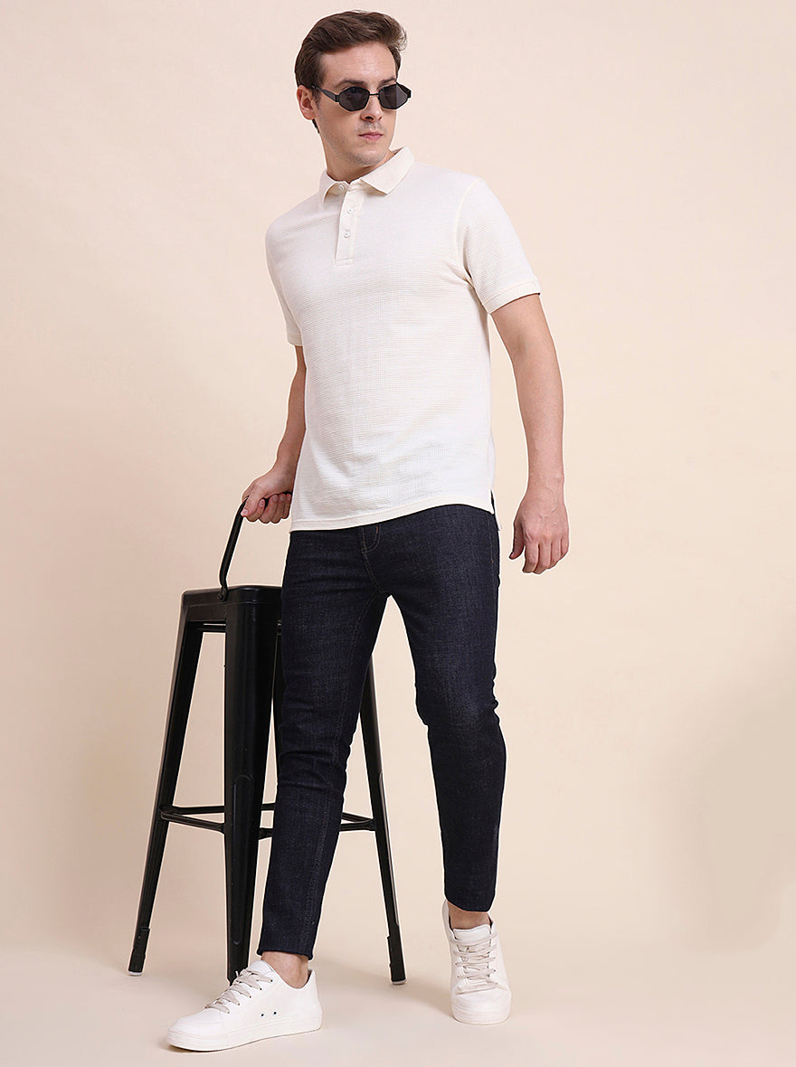 Raw Blue Washed Rider Fit Jeans | JadeBlue