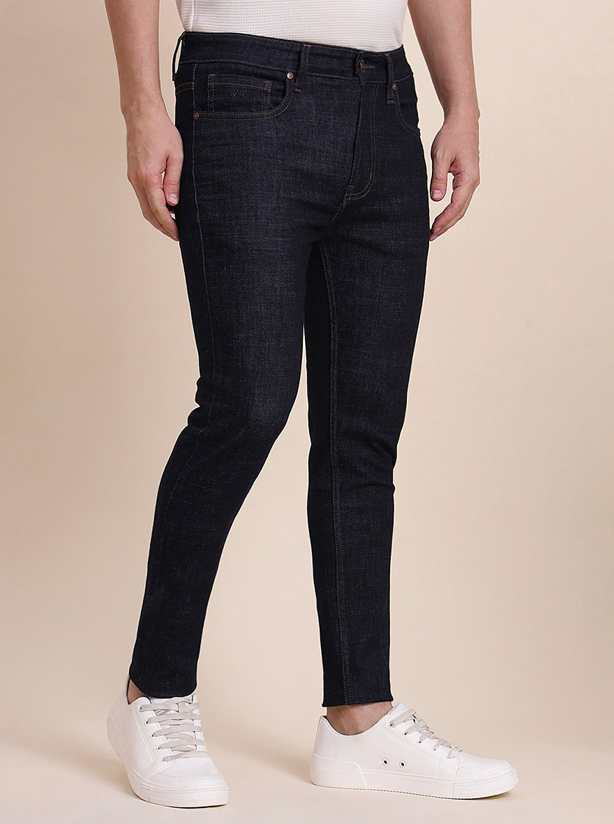 Raw Blue Washed Rider Fit Jeans | JadeBlue