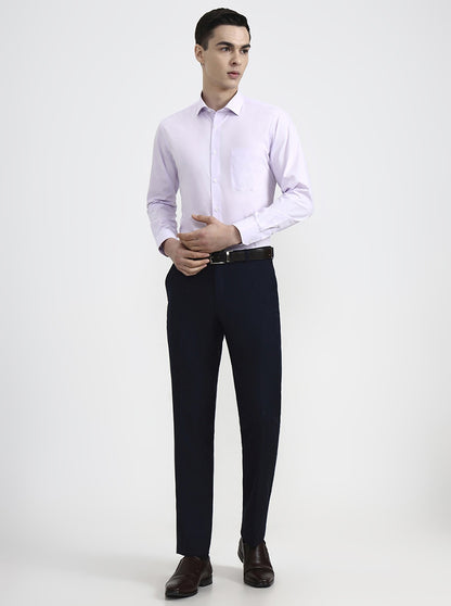 Purple Checked Slim Fit Formal Shirt | Greenfibre