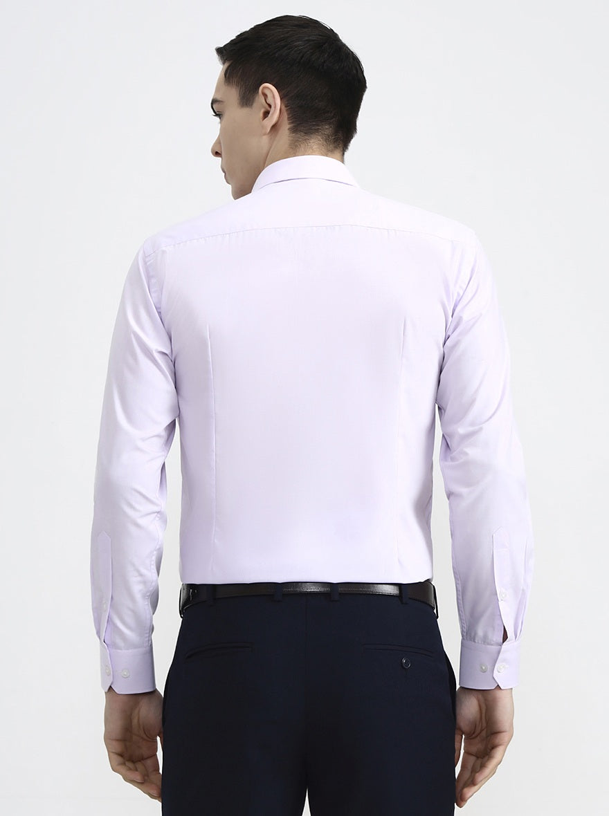 Purple Checked Slim Fit Formal Shirt | Greenfibre