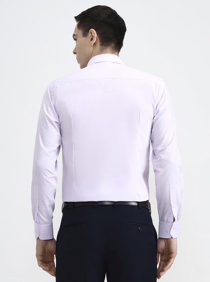 Purple Checked Slim Fit Formal Shirt | Greenfibre