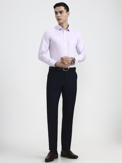Purple Checked Slim Fit Formal Shirt | Greenfibre
