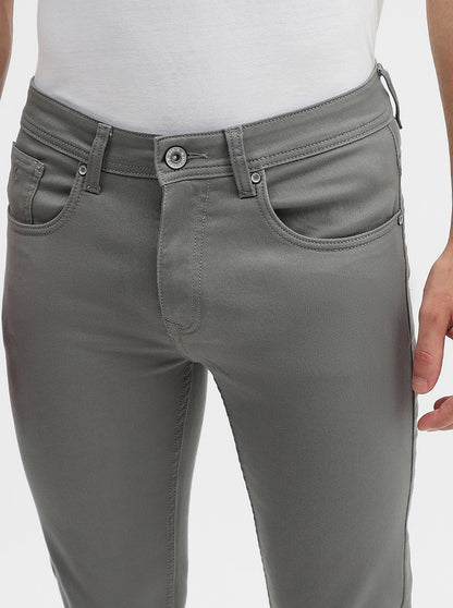 Stale Grey Solid Narrow Fit Jeans | Greenfibre