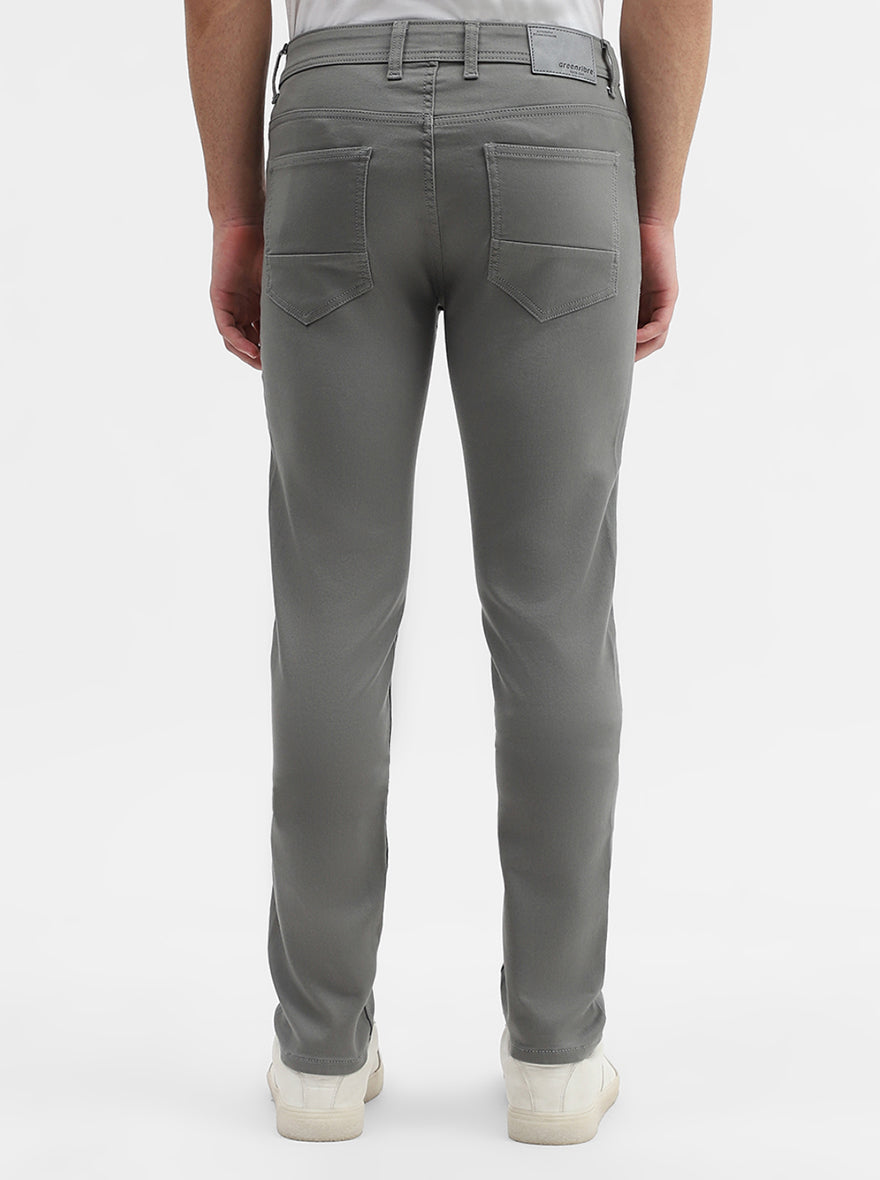 Stale Grey Solid Narrow Fit Jeans | Greenfibre