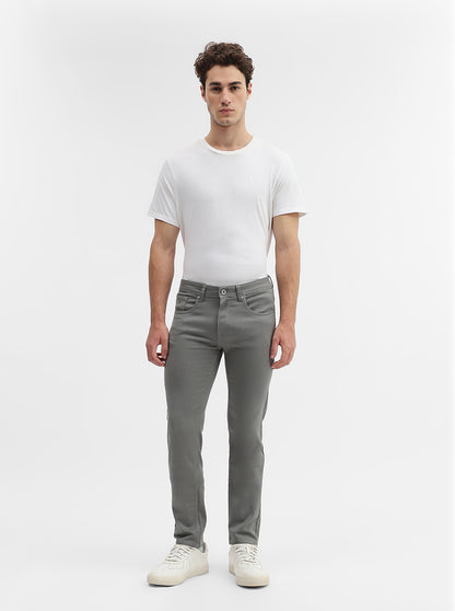 Stale Grey Solid Narrow Fit Jeans | Greenfibre