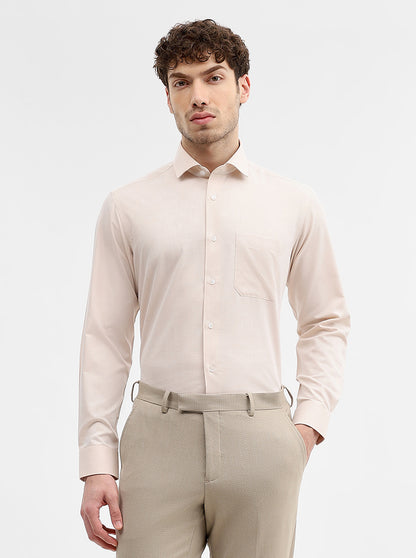 Fawn Solid Slim Fit Formal Shirt | Greenfibre