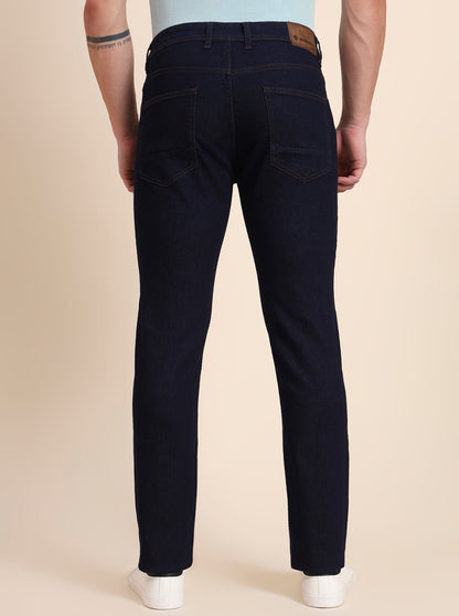 Raw Blue Washed Straight Fit Jeans | Greenfibre