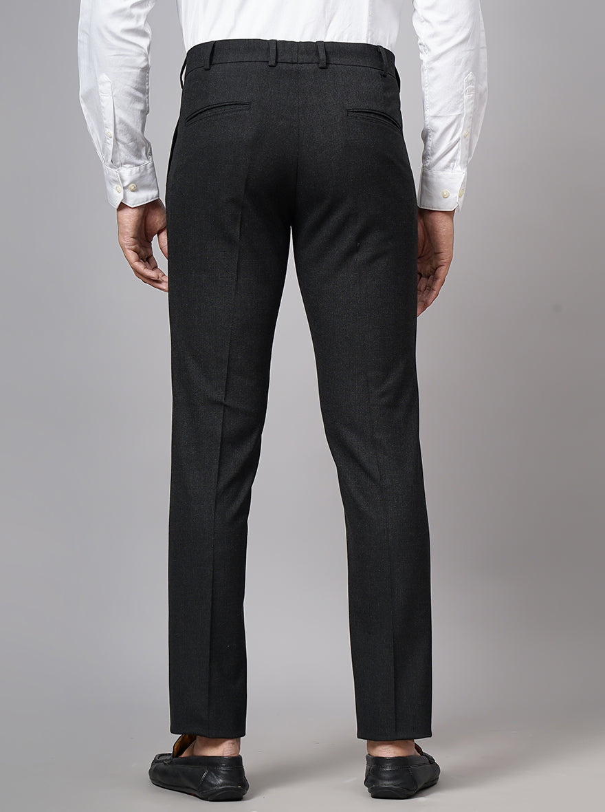Brown Checked Super Slim Fit Formal Trouser | JadeBlue Youth