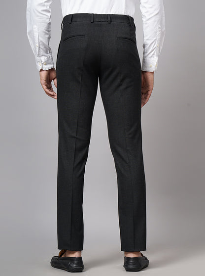 Brown Checked Super Slim Fit Formal Trouser | JadeBlue Youth
