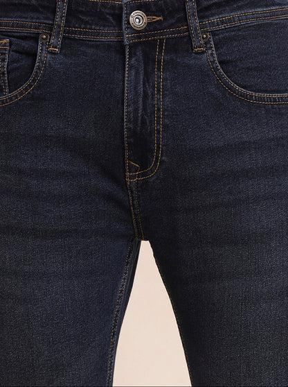 Dark Indigo Blue Washed Urban Fit Jeans | Greenfibre