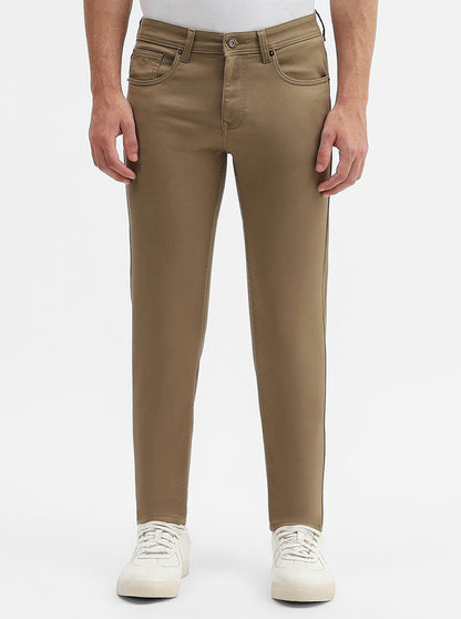 Sage Khaki Solid Narrow Fit Jeans | Greenfibre