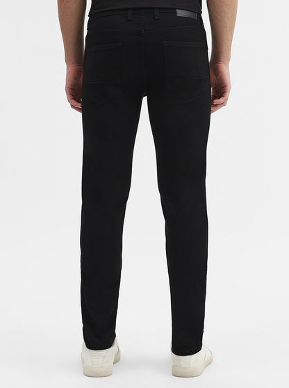 Jet Black Solid Narrow Fit Jeans | Greenfibre