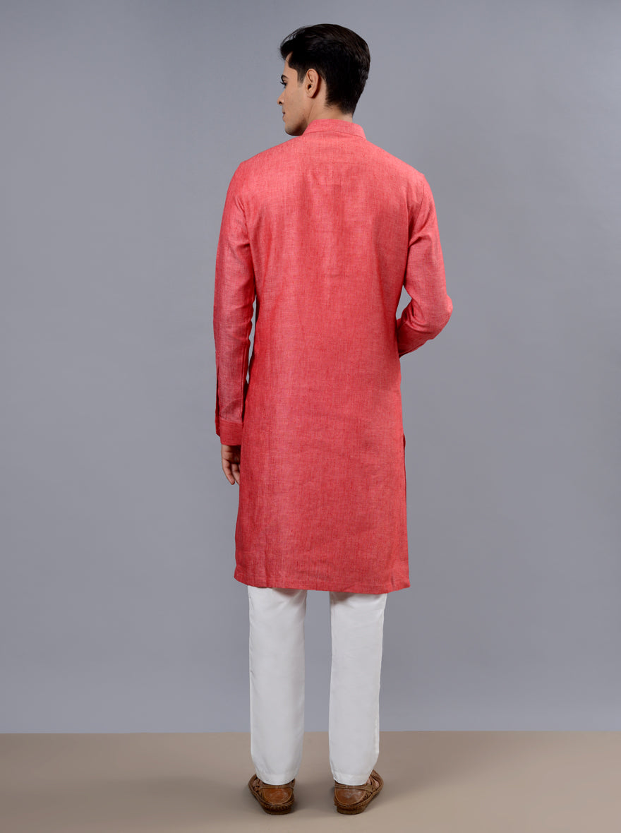 Carrot Red Kurta Set | Azania