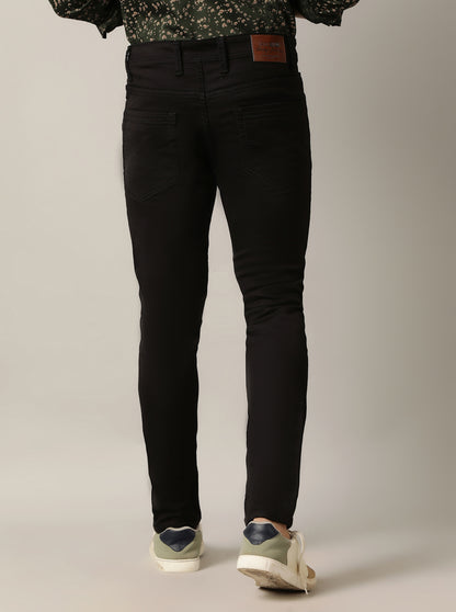 Black Solid Rider Fit Jeans | JadeBlue