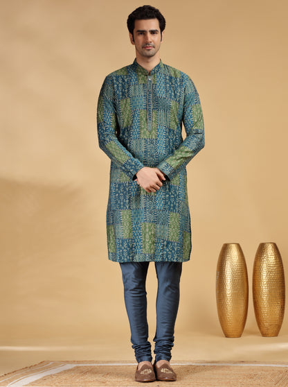 Green Embroidered Kurta | TULA