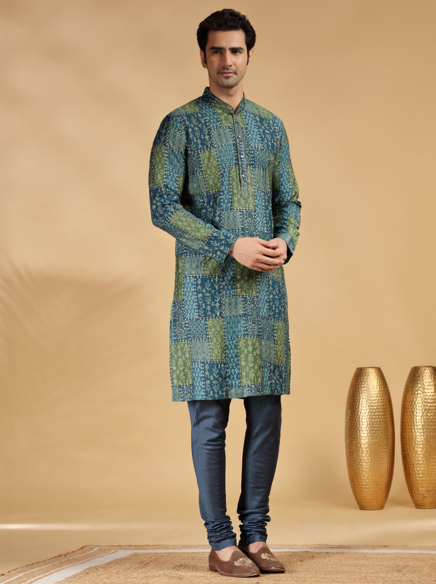 Green Embroidered Kurta | TULA