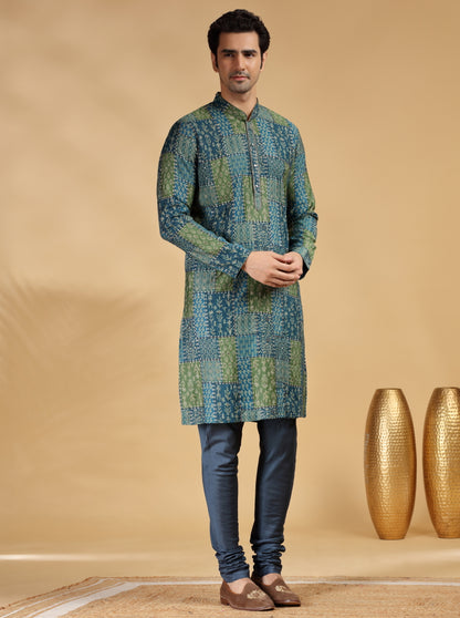 Green Embroidered Kurta | TULA