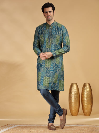 Green Embroidered Kurta | TULA