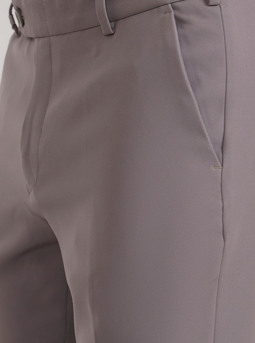 Dark Pista Solid Slim Fit Formal Trouser | Wyre