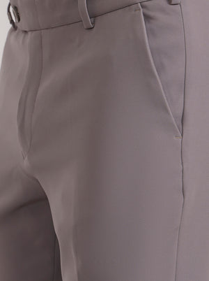 Dark Pista Solid Slim Fit Formal Trouser | Wyre