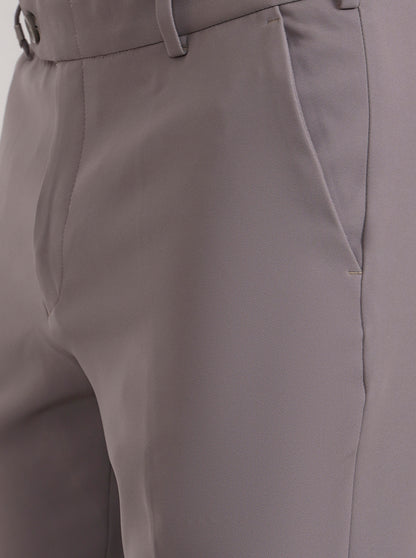 Dark Pista Solid Slim Fit Formal Trouser | Wyre