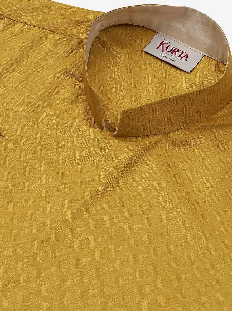 Mustard Yellow Haldi Kurta for Men