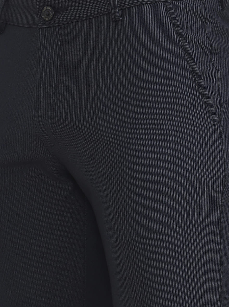Blue Printed Slim Fit Club Wear Trouser | JB Studio