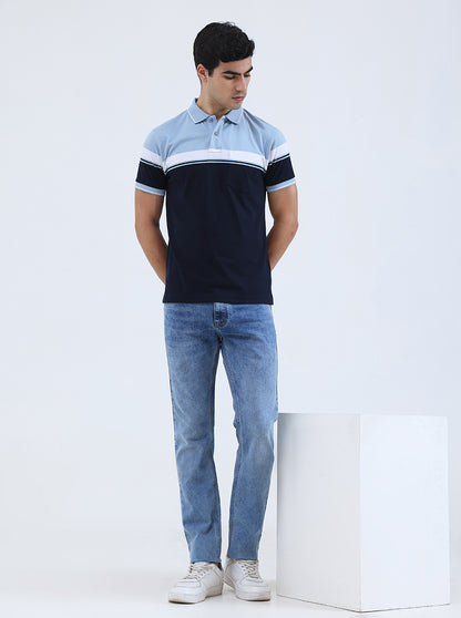Light Blue Washed Narrow Fit Jeans | Greenfibre
