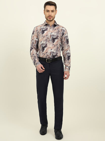 Multicolor Printed Slim Fit Party Wear Shirt | JadeBlue Super Luxe