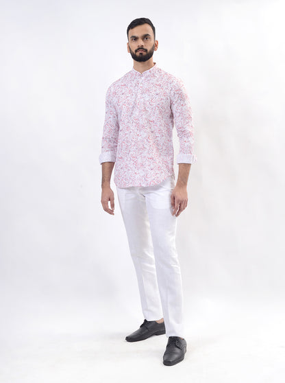 White Solid Slim Fit Formal Trouser | JB Studio