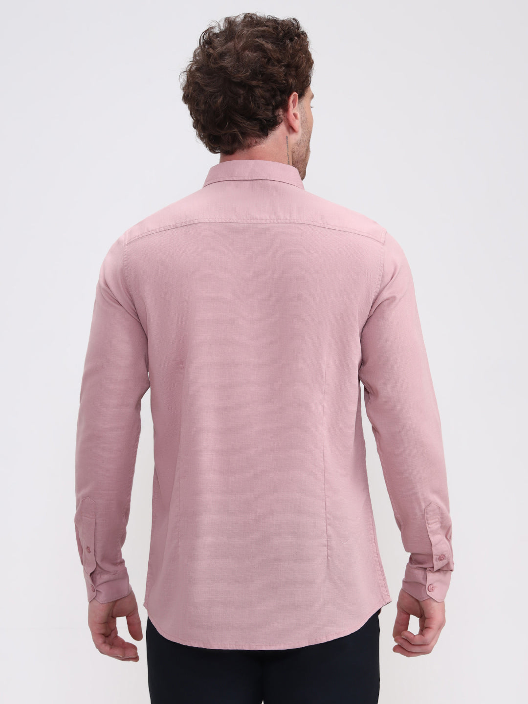 Onion Solid Slim Fit Casual Shirt | JadeBlue