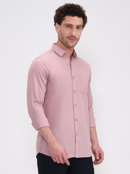 Onion Solid Slim Fit Casual Shirt | JadeBlue