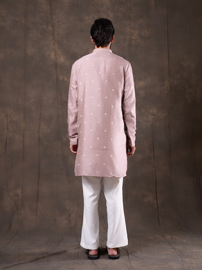 Purple Embroidered  Kurta Pajama | TULA