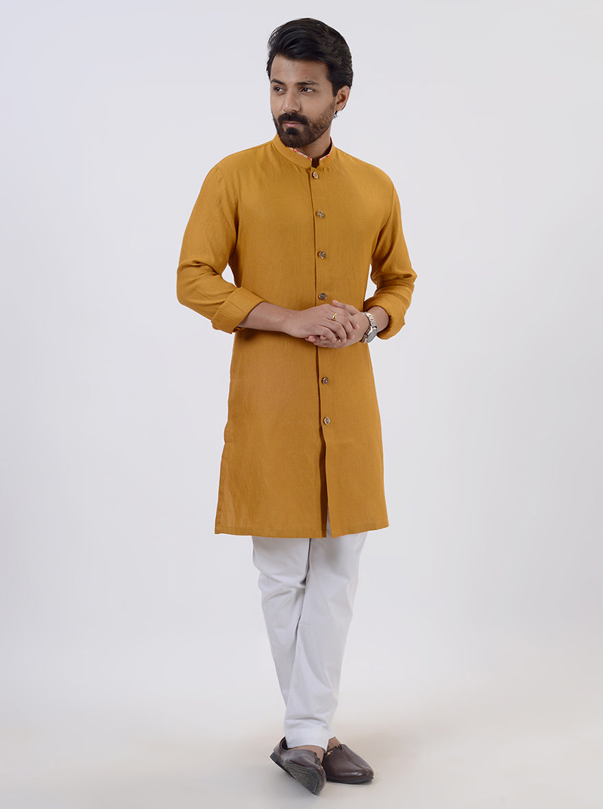 Mustard Kurta Pajama | Azania