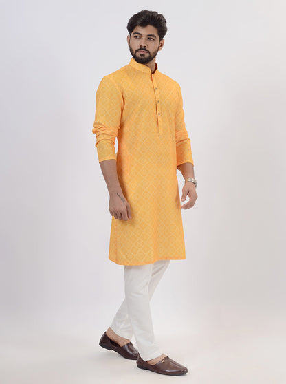 Mustard Kurta Pajama | Azania