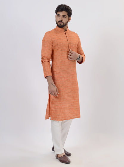 Rust Peach Kurta | Azania