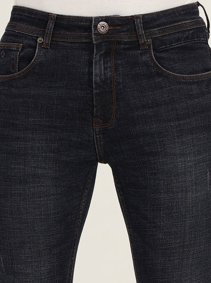 Dark Blue Washed Urban Fit Jeans | Greenfibre
