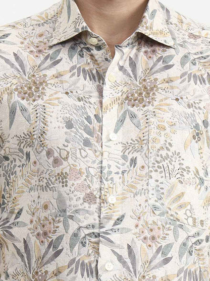 MultiColor Printed Slim Fit Formal Shirt | JadeBlue Super Luxe