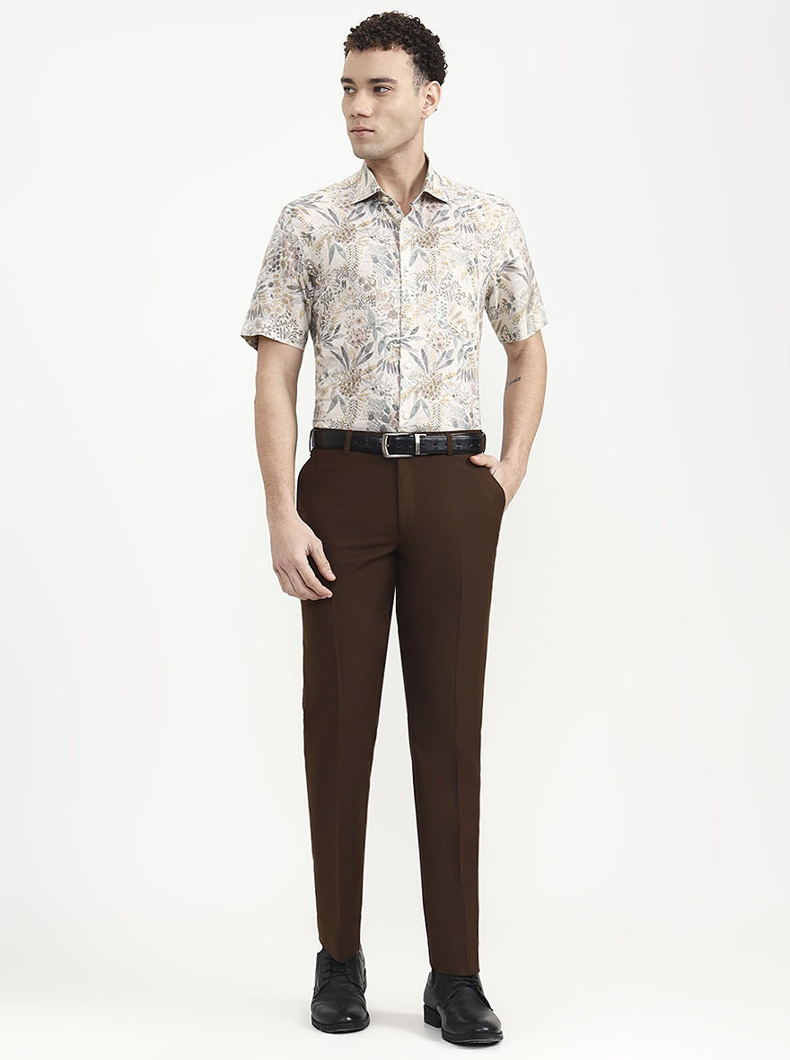 MultiColor Printed Slim Fit Formal Shirt | JadeBlue Super Luxe