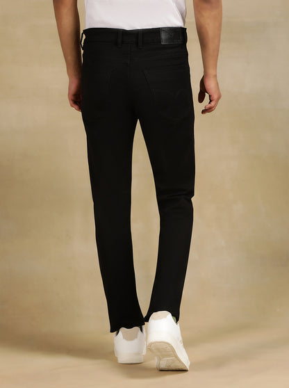 Black Solid Slim Fit Jeans | JadeBlue
