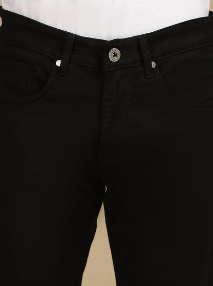 Black Solid Slim Fit Jeans | JadeBlue
