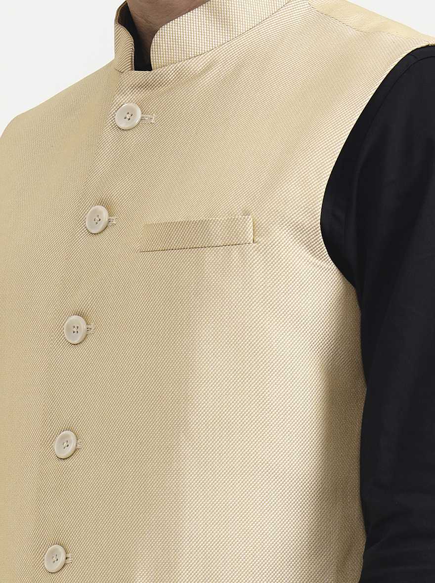 Fawn Solid  Waistcoat | Greenfibre