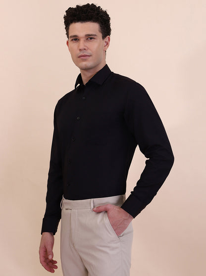 Maroon Solid Slim Fit Formal Shirt | Greenfibre