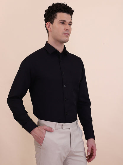 Maroon Solid Slim Fit Formal Shirt | Greenfibre